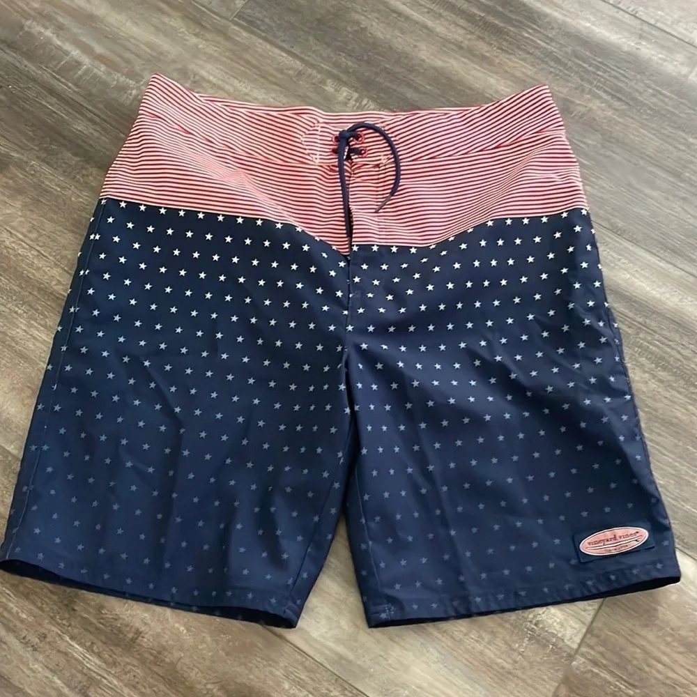 Vineyard Vines American Flag Board Shorts